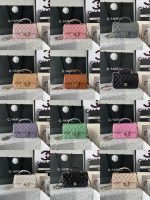 Chanel-Style Classic Flap Bag – Quilted Leather with Gold-Tone Chain & CC Log (4 Colors Available)