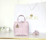 Dior Mini Lady Dior Bag – Quilted Leather, Iconic Logo Charm, Structured Silhouette, Designer Tote with Top Handle
