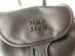 Miu Miu-Style Mini Backpack – Classic Flap Design, Embossed Logo, Premium Leather with Front Zip Pocket and Adjustable Straps - 图片 7