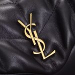 Saint Laurent-Style Tote Bag – Burgundy Quilted Leather with Metallic YSL Logo & Dual Handles – Designer-Inspired Work & Travel Bag for Women - 图片 4