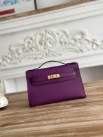 Hermès Kelly Mini Bag – "First-Generation Palm Texture" Leather, 18 Color Options, Iconic Clasp, Handcrafted Luxury - 图片 11