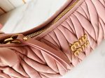 Miu Miu-Style Quilted Mini Bag – Iconic Diamond Stitching, Metallic Logo Detail, Designer Handbag with Detachable Strap in Multiple Colors - 图片 2