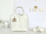 Dior Mini Lady Dior Bag – Quilted Leather, Iconic Logo Charm, Structured Silhouette, Designer Tote with Top Handle