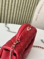 Chanel-Style Classic Flap Bag – Quilted Leather with Gold-Tone Chain & CC Log (4 Colors Available) - 图片 7