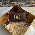 Dolce & Gabbana-Style Mini Chain Bag – Leather with Gold-Tone DG Logo Clasp - 图片 5