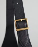 Saint Laurent-Style Tote Bag – Burgundy Quilted Leather with Metallic YSL Logo & Dual Handles – Designer-Inspired Work & Travel Bag for Women - 图片 4