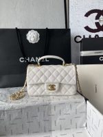 Chanel-Style Classic Flap Bag – Quilted Leather with Gold-Tone Chain & CC Log (4 Colors Available) - 图片 5