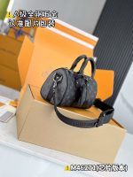 Louis Vuitton-Style Pochette Mini Bag – Monogram Canvas with Yellow Leather Trim & A-Grade Full-Metal Hardware - 图片 4