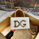 Dolce & Gabbana-Style Mini Flap Bag – Leather with Ornate DG Logo Clasp - 图片 4