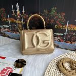Dolce & Gabbana-Style Mini DG Logo Bag – 3D Embossed Leather with Top Handle - 图片 6