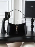 Saint Laurent-Style Tote Bag – Burgundy Quilted Leather with Metallic YSL Logo & Dual Handles – Designer-Inspired Work & Travel Bag for Women - 图片 2