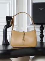 Saint Laurent-Style Tote Bag – Burgundy Quilted Leather with Metallic YSL Logo & Dual Handles – Designer-Inspired Work & Travel Bag for Women - 图片 3