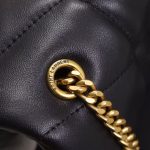 Saint Laurent-Style Tote Bag – Burgundy Quilted Leather with Metallic YSL Logo & Dual Handles – Designer-Inspired Work & Travel Bag for Women - 图片 3