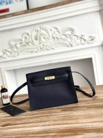 Hermès Mini Kelly Pochette – Multi-Color Options, Togo Leather, Shoulder Strap, Iconic Clasp, Elegant Everyday Bag