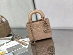 Dior Mini Lady Dior Bag – Quilted Leather, Iconic Ring Handle, Chain Strap, Designer Tote with Structured Silhouette
