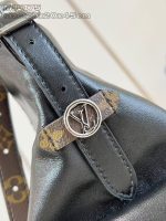 Louis Vuitton-Style Keepall Mini Bag – Black Monogram Canvas with Full-Metal Hardware - 图片 3