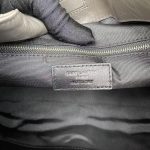 Saint Laurent-Style Tote Bag – Burgundy Quilted Leather with Metallic YSL Logo & Dual Handles – Designer-Inspired Work & Travel Bag for Women - 图片 4