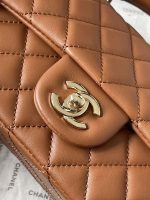 Chanel-Style Classic Flap Bag – Quilted Leather with Gold-Tone Chain & CC Log (4 Colors Available) - 图片 2