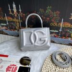 Dolce & Gabbana-Style Mini DG Logo Bag – 3D Embossed Leather with Top Handle - 图片 3