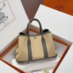 Hermès Garden Party Tote Bag – Artistic Print & Solid Colors, Canvas & Leather, Large Capacity, Iconic Designer Tote - 图片 3