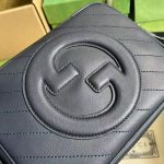 Gucci-Style Mini Crossbody Bag – Black Quilted Leather with 3D Interlocking GG Logo, Tassel Detail & Adjustable Strap - 图片 2