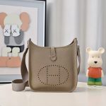 Hermès Evelyne 18 Bag – Perforated "H" Design, Multi-Color Options, Togo Leather, Crossbody Style, Iconic Designer Bag - 图片 5