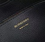 Burberry Mini Crossbody Bag – Black Grain Leather, Logo Webbing Strap, Designer Handbag - 图片 2