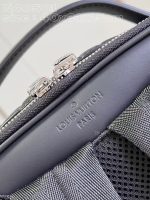 Louis Vuitton-Style Damier Graphite Backpack – Grey Checkerboard Canvas with Premium Hardware & Multi-Compartment Design - 图片 8