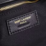 Saint Laurent-Style Tote Bag – Burgundy Quilted Leather with Metallic YSL Logo & Dual Handles – Designer-Inspired Work & Travel Bag for Women - 图片 2