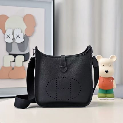 Hermès Evelyne 18 Bag – Perforated "H" Design, Multi-Color Options, Togo Leather, Crossbody Style, Iconic Designer Bag
