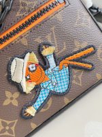 Louis Vuitton-Style Keepall Mini Bag – Black Monogram Canvas with Full-Metal Hardware - 图片 2