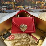 Dolce & Gabbana-Style Mini Heart Clasp Bag – Embellished Heart Lock with Chain Strap - 图片 5