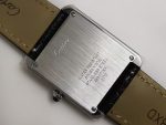 Cartier Tank Solo – Women's Stainless Steel Watch with White Dial, Roman Numerals, and Black Leather Strap - 图片 8