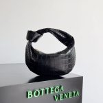 Bottega Veneta Crocodile-Embossed Knot Bag – Bold Colors, Alligator Texture, Designer Hobo, Luxury Handbag