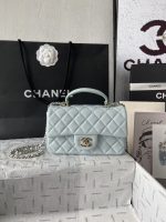 Chanel-Style Classic Flap Bag – Quilted Leather with Gold-Tone Chain & CC Log (4 Colors Available) - 图片 2