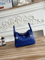 Hermès Lindy 24 Bag – 32 Color Options, Togo Leather, Iconic Saddle Shape, Designer Handbag