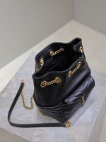 Saint Laurent-Style Tote Bag – Burgundy Quilted Leather with Metallic YSL Logo & Dual Handles – Designer-Inspired Work & Travel Bag for Women - 图片 3