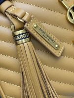 Saint Laurent-Style Tote Bag – Burgundy Quilted Leather with Metallic YSL Logo & Dual Handles – Designer-Inspired Work & Travel Bag for Women - 图片 2