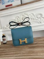 Hermès Mini Constance Bag – 15 Color Options, Bow Strap Design, H Clasp, Compact Luxury Handbag