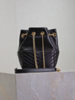 Saint Laurent-Style Tote Bag – Burgundy Quilted Leather with Metallic YSL Logo & Dual Handles – Designer-Inspired Work & Travel Bag for Women - 图片 2