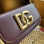 Dolce & Gabbana-Style Mini Chain Bag – Leather with Gold-Tone DG Logo Clasp - 图片 2