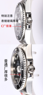 Rolex Submariner Replica Watch – Black Dial, Stainless Steel Oyster Bracelet, 300m Water Resistance - 图片 6