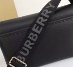Burberry Mini Crossbody Bag – Black Grain Leather, Logo Webbing Strap, Designer Handbag - 图片 7