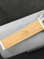 Luxury Rolex-Style Daytona Women's Watch – Diamond-Encrusted Case & Bezel, Blue Sapphire Accents, Black Leather Strap - 图片 8