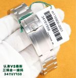 Luxury Air-King Style Watch – Black Dial with White Markers, Stainless Steel Oyster Bracelet, Automatic Movement - 图片 7