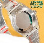 Luxury Air-King Style Watch – Black Dial with White Markers, Stainless Steel Oyster Bracelet, Automatic Movement - 图片 8