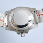 Luxury Submariner-Style Watch – Silver Dial, Blue & Pink Bezel, Stainless Steel Oyster Bracelet, Water Resistant - 图片 9