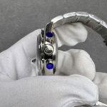 Luxury Daytona-Style Chronograph Watch – White Dial, Black Sub-Dials, Tachymeter Bezel, Stainless Steel Bracelet - 图片 6