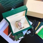 Luxury Pink Dial Oyster Perpetual-Style Watch – Stainless Steel Bracelet, Elegant Women's Timepiece - 图片 3