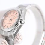 Luxury Pink Dial Oyster Perpetual-Style Watch – Stainless Steel Case, Oyster Bracelet, Elegant Women's Timepiece - 图片 4